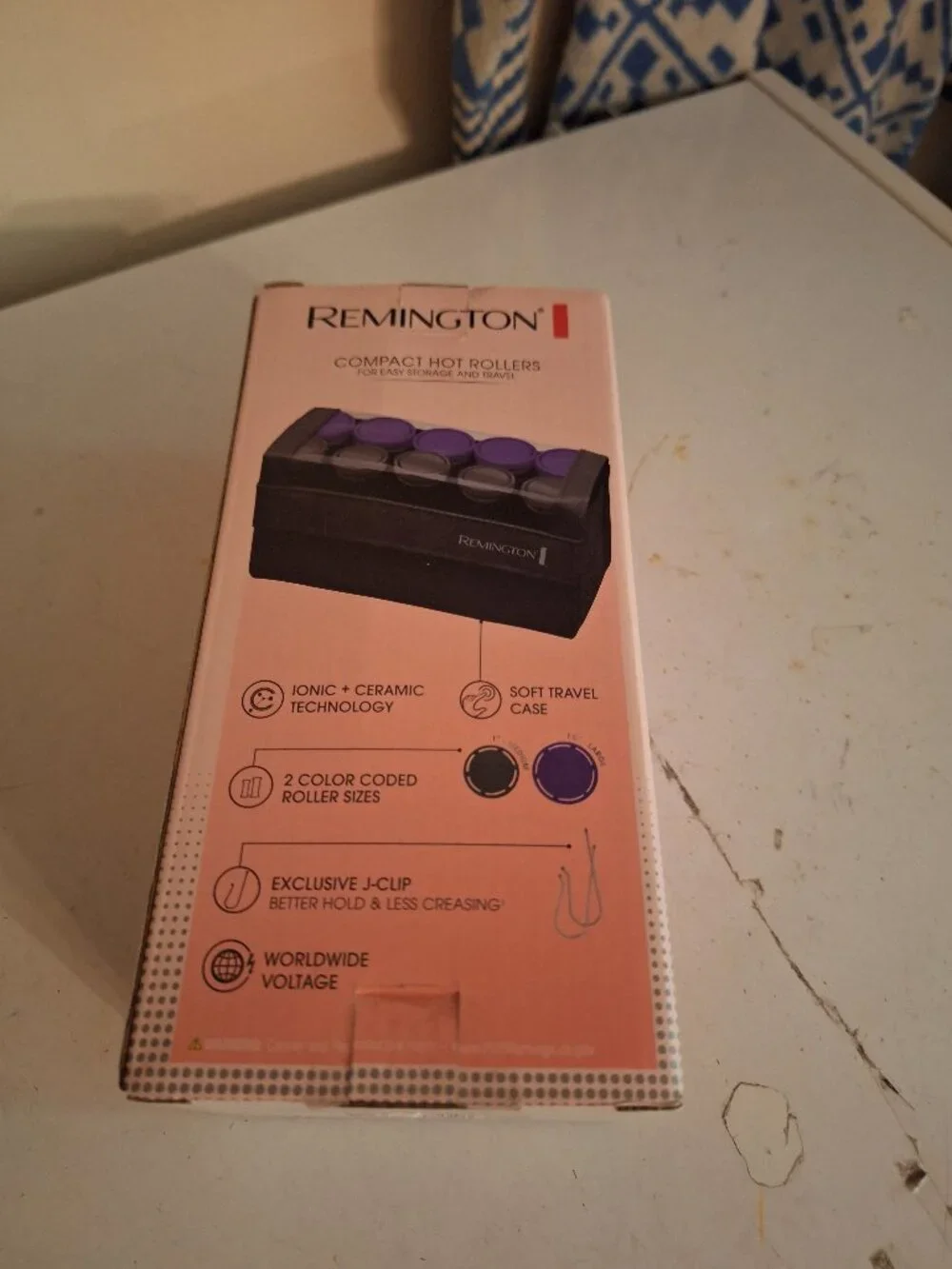 Remington Compact Hot Rollers Ionic + Ceramic Tech  10 rollers travel open box